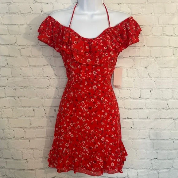 Tobi Dresses Nwt Tobi Floral Mini Dress With Ruffles On Or Off